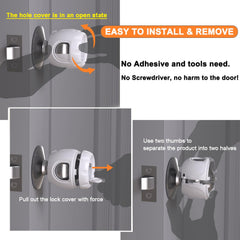 HEOATH lockable design close-up demonstrating secure, child-resistant snaps