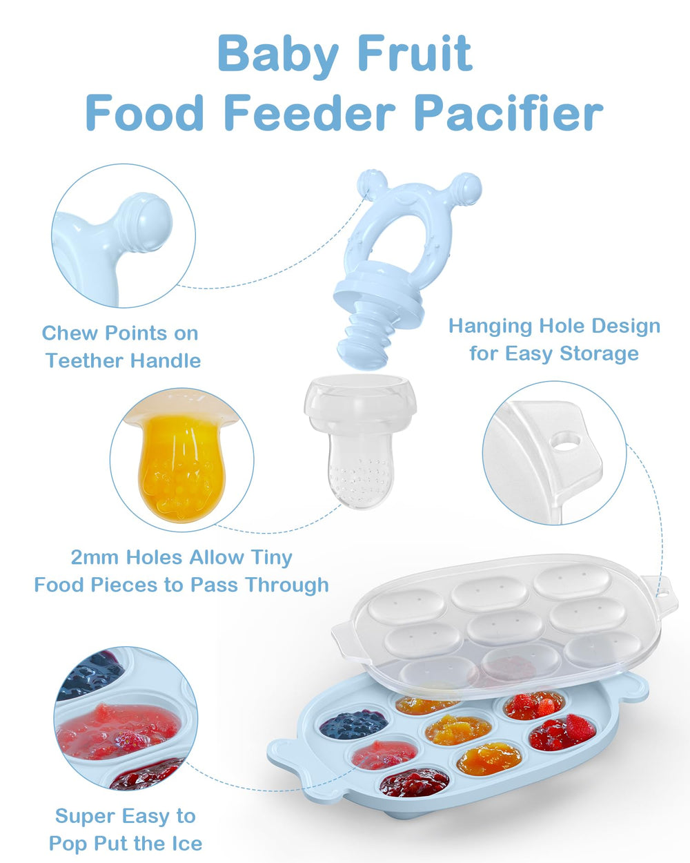 HEOMOONE BPA-free and latex-free design for safe teething exploration.