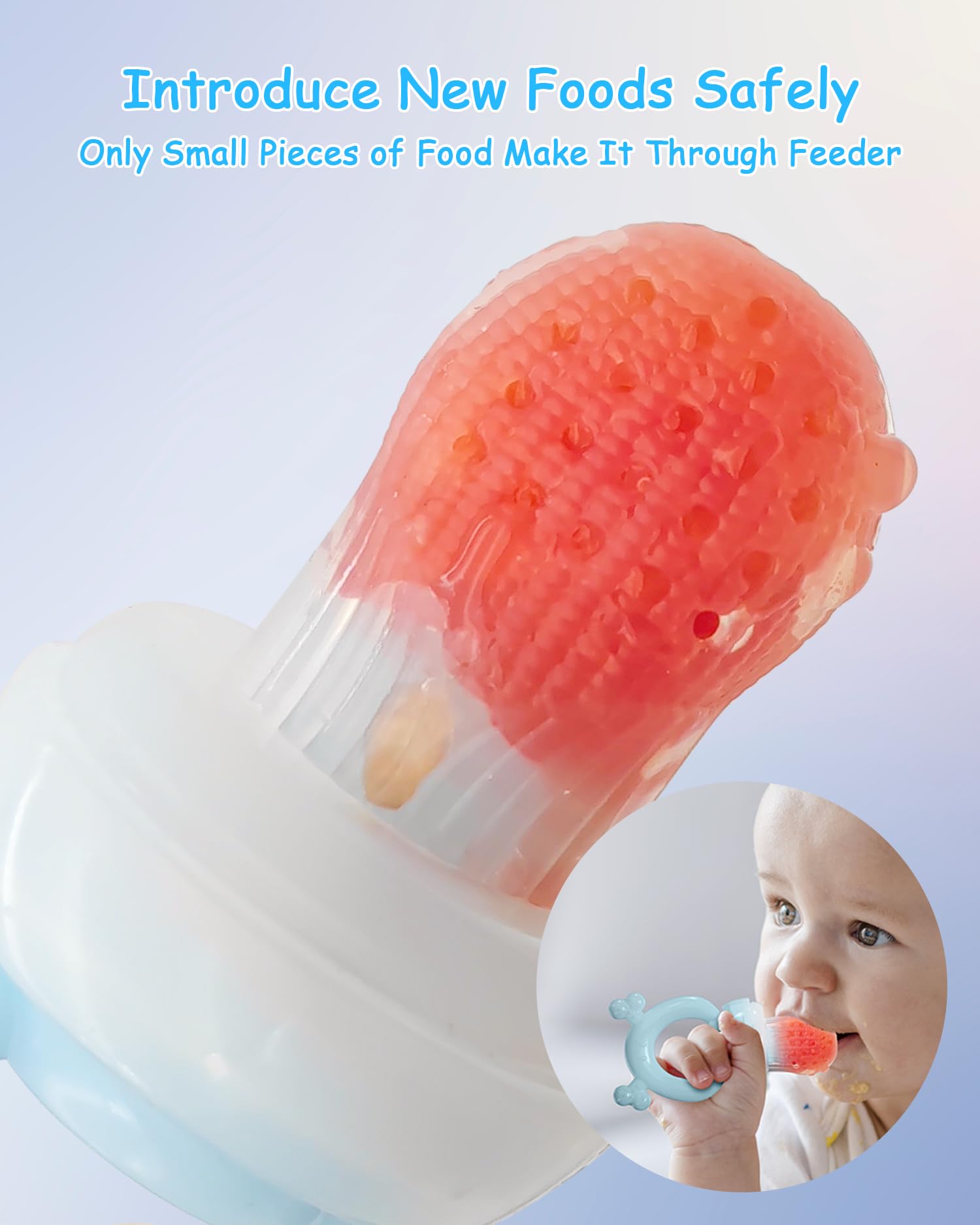 HEOMOONE breastmilk popsicle molds in blue-green highlight easy frozen snacks.