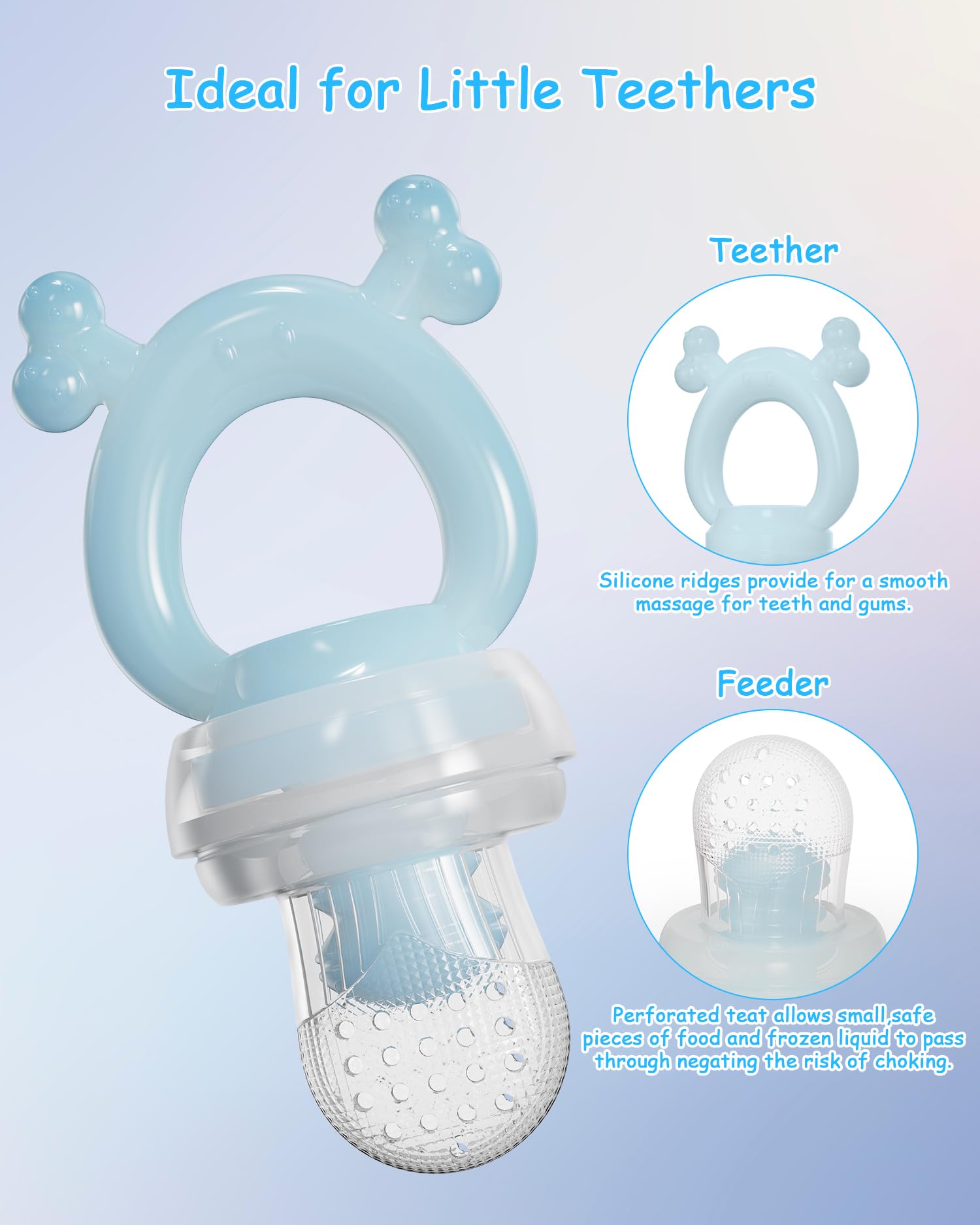 HEOMOONE dishwasher-safe feeder image emphasizes quick cleaning and hygiene.
