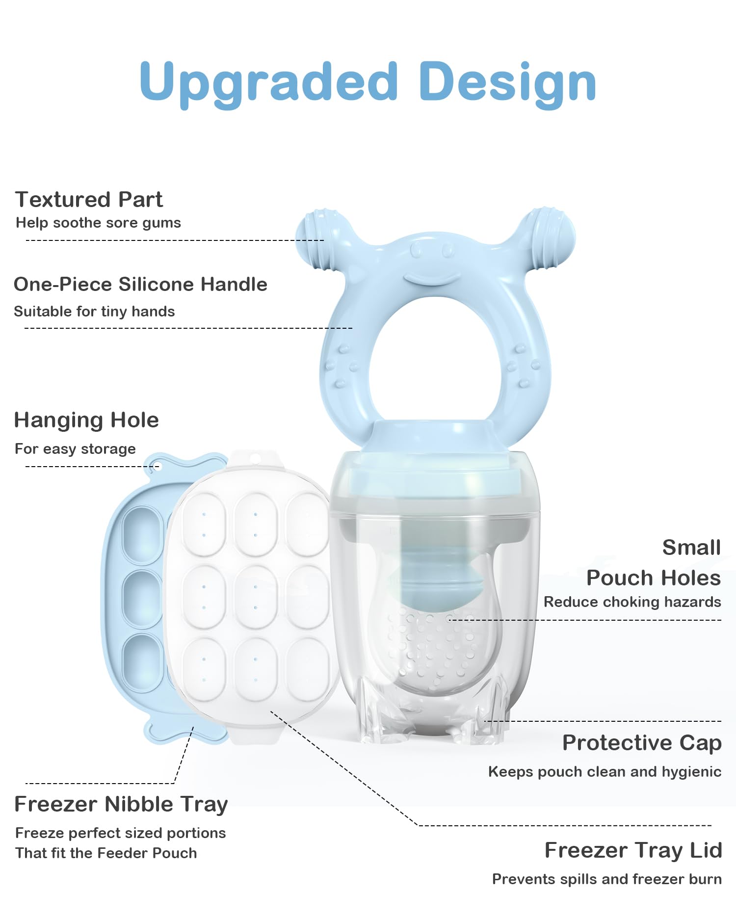 HEOMOONE food-grade silicone materials shown, BPA-free for baby foods.