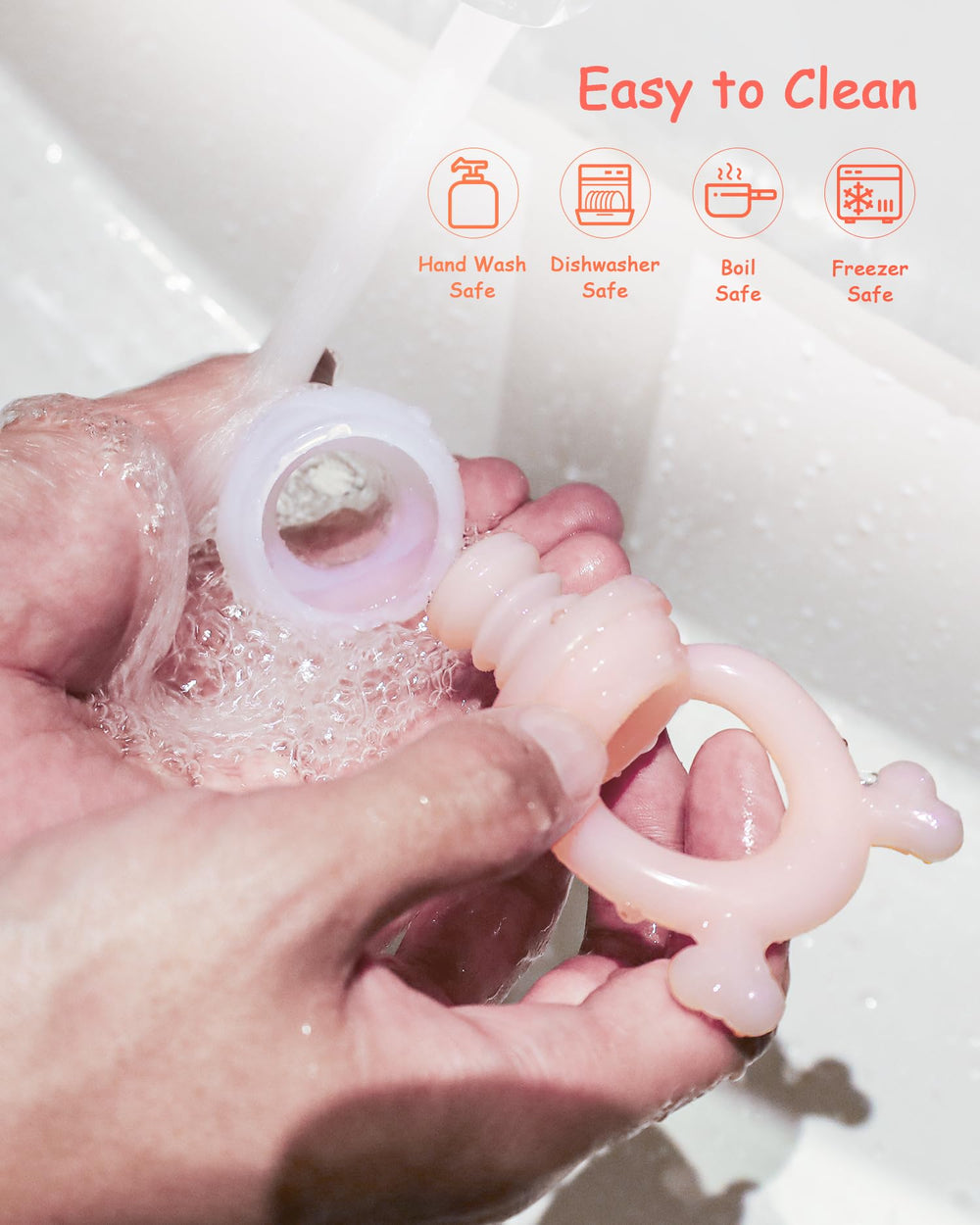 HEOMOONE nude-pink packaging showcases stylish feeding accessories.