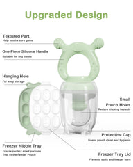 HEOMOONE Sage Green breastmilk popsicle molds enable convenient frozen snacks
