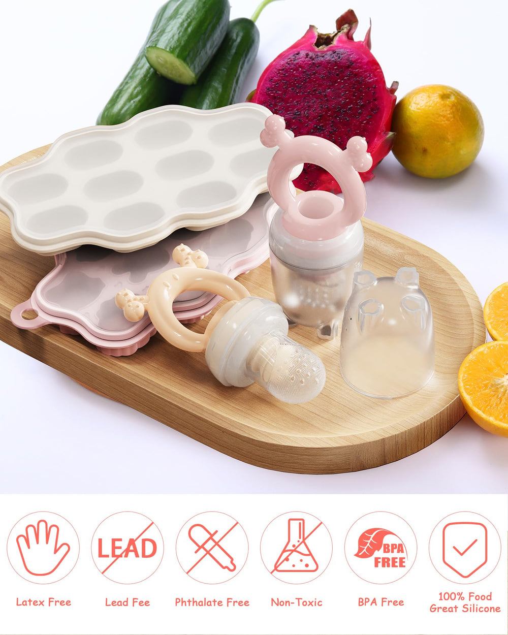 HEOMOONE feeder supports self-feeding and baby-led weaning practice.
