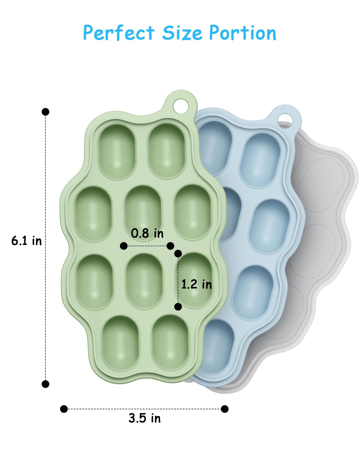HEOMOONE stackable clip-on lid tray saving freezer space