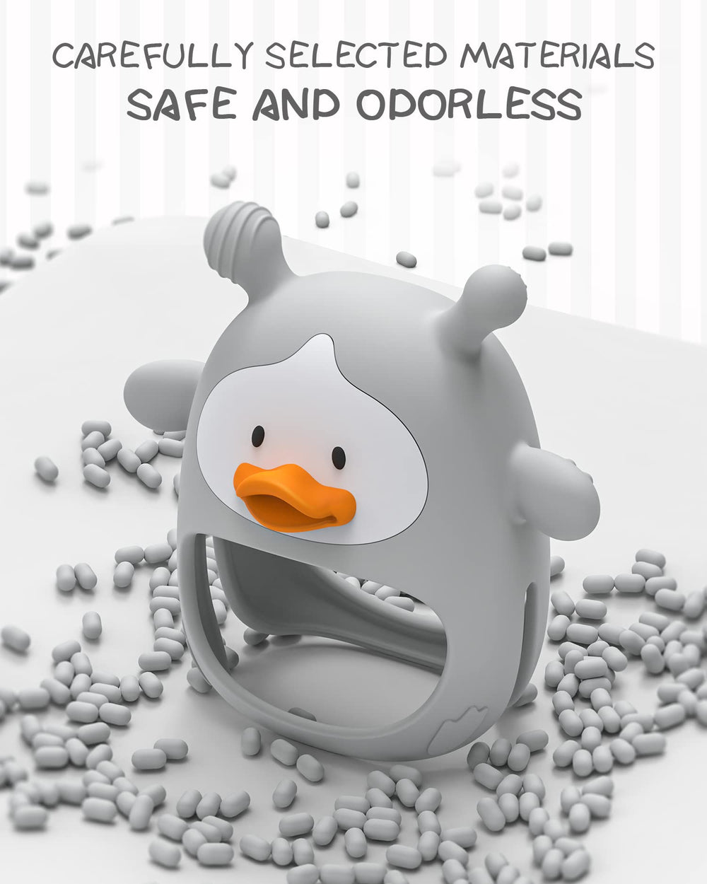 HEOMOONE teething toy makes a practical gift with a soothing, kid-friendly design.