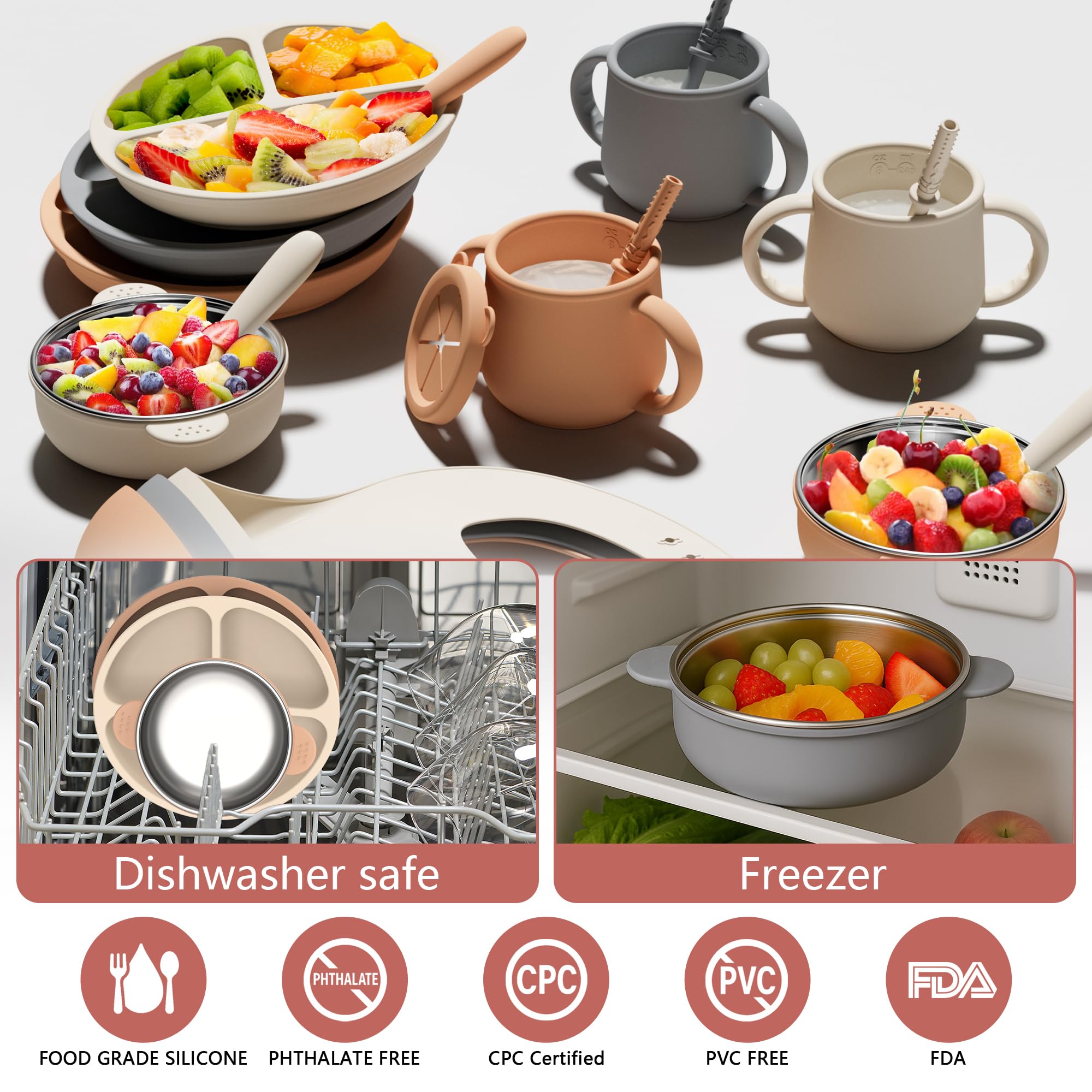 Hepotk adjustable bibs protect clothing during messy mealtimes