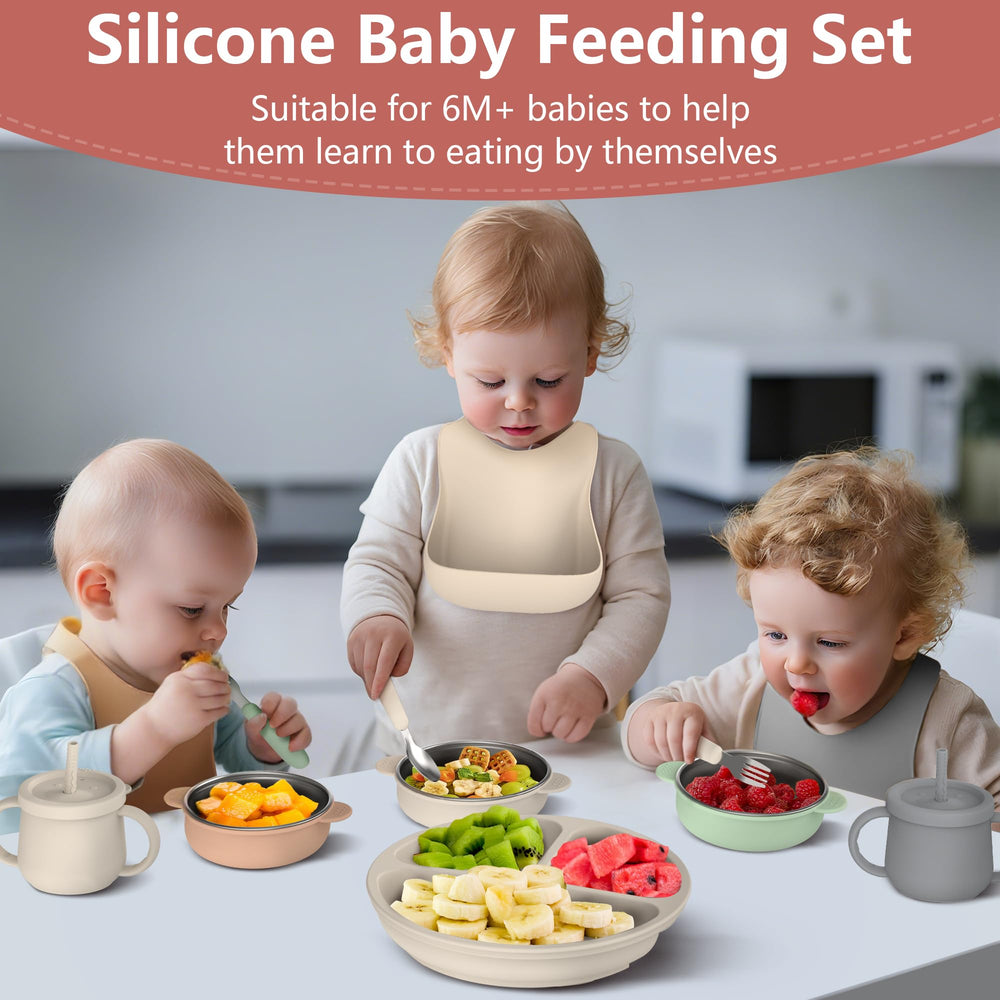Hepotk silicone sippy cups with easy grip for toddlers