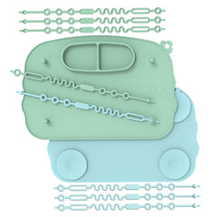 Hepotk baby placemats with four suction cups grip smooth tables for mess-free feeding.