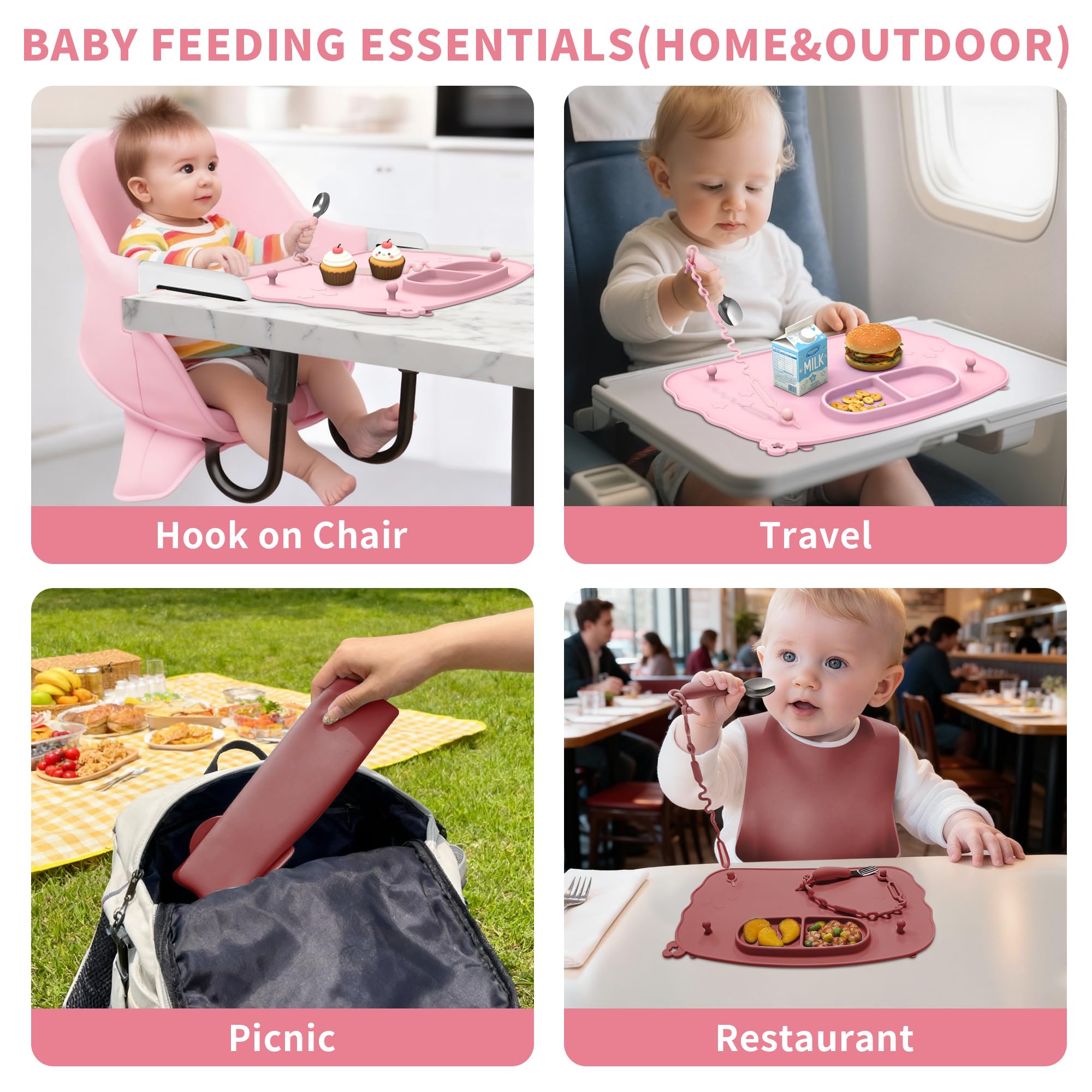 Hepotk placemats fit most high chairs and dining tables