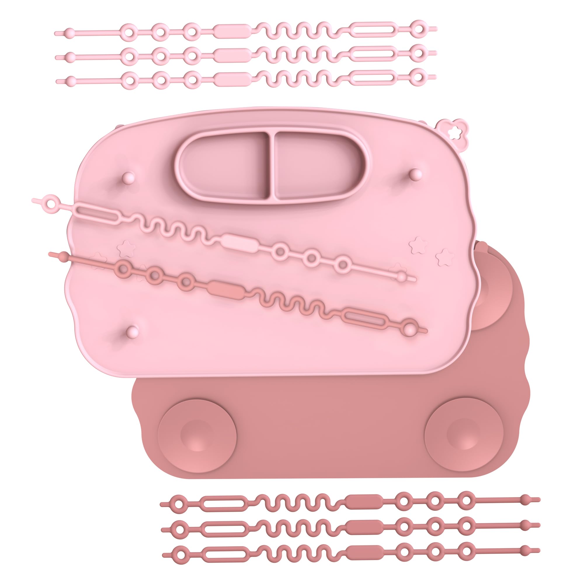 Hepotk baby placemats two-pack for travel-ready mealtime design