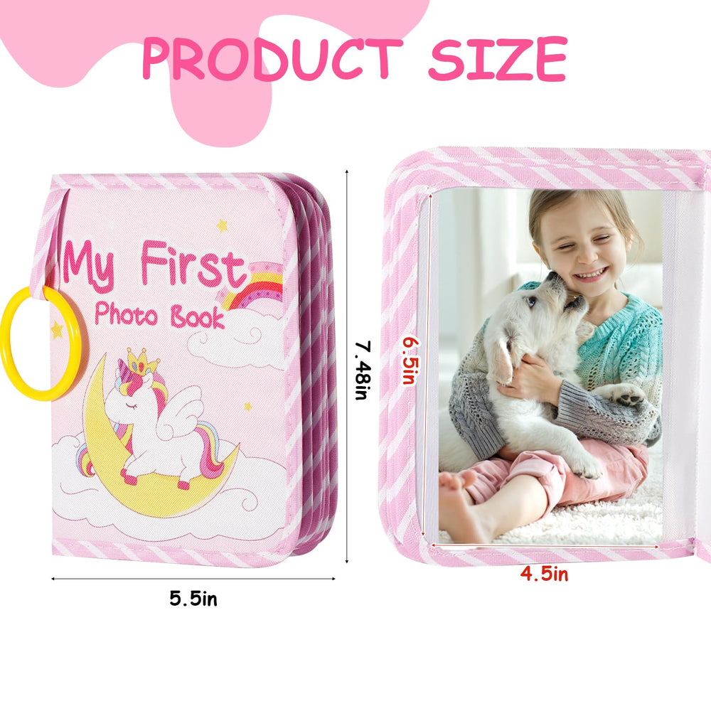 heqxwl unicorn album 7x5-inch interior pages enable easy photo insertion for quick keepsakes.