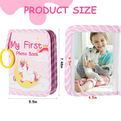 heqxwl unicorn album 7x5-inch interior pages enable easy photo insertion for quick keepsakes.