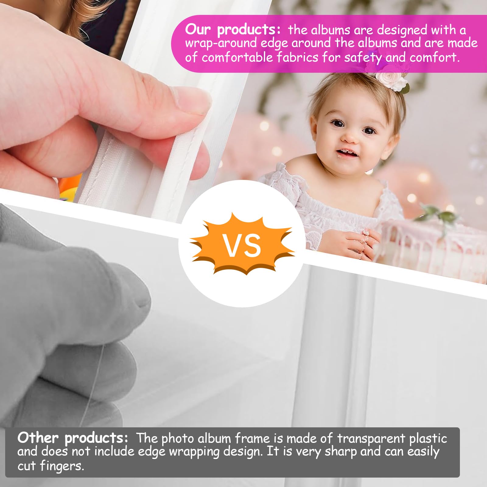 heqxwl unicorn toddler album safety mirror adds playful self-discovery during memory keeping.