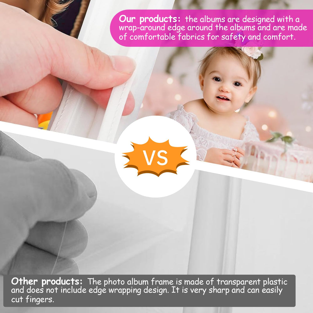 heqxwl unicorn toddler album safety mirror adds playful self-discovery during memory keeping.