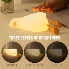 HERBESTBAY duck lamp side view, portable nightlight for night trips