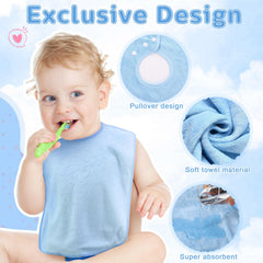 Hercicy 5-pcs unisex bib pack with neutral design for easy outfit matching.