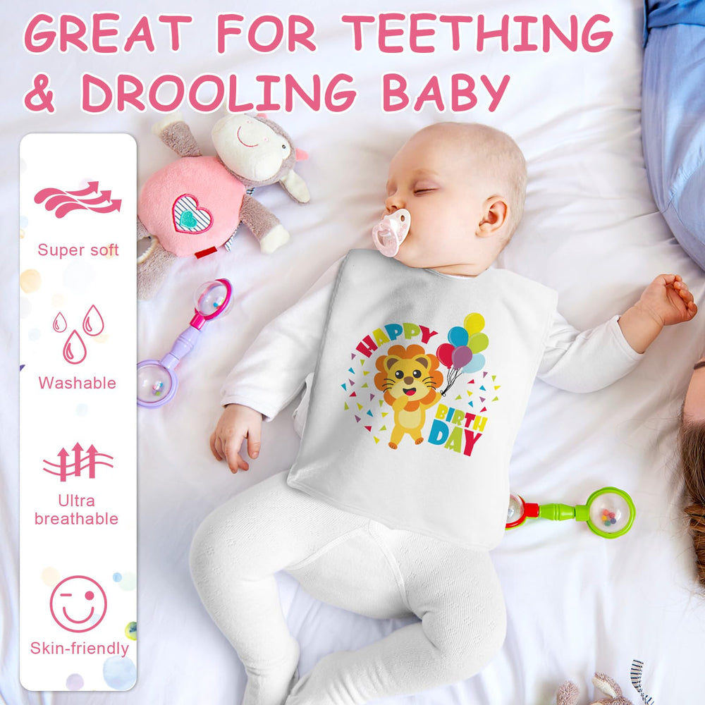 Hercicy 5-piece white bib set makes mealtime easier for parents