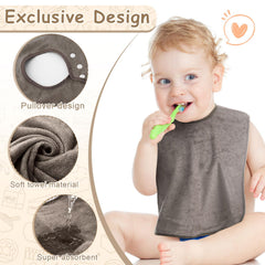 Hercicy adjustable snap-button bib providing secure, growing-with-baby fit.