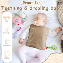 Hercicy large 50x30 cm bib covering outfits during meals.