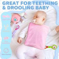Hercicy large bib measuring 50x30 cm providing complete mealtime coverage to keep clothes dry.