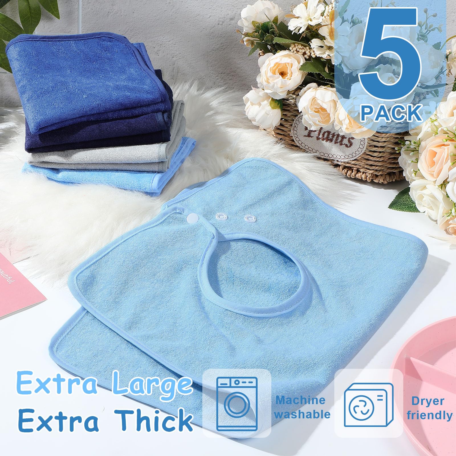 Hercicy multi-use bib serving as burp cloth during outings for on-the-go needs