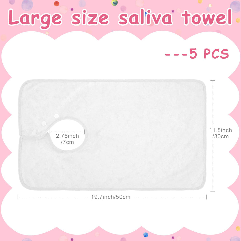 Hercicy terry cloth baby bibs feel soft and absorbent for drool and spills
