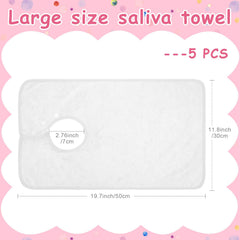 Hercicy terry cloth baby bibs feel soft and absorbent for drool and spills