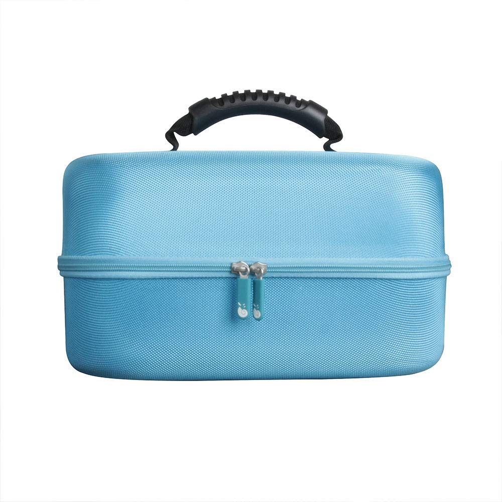 Hermitshell case interior compartments Spectra blue — snug organization for pump parts.