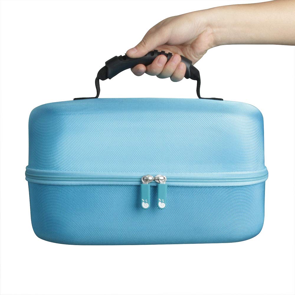 Hermitshell travel case pump accessories Spectra blue — convenient storage for extras.