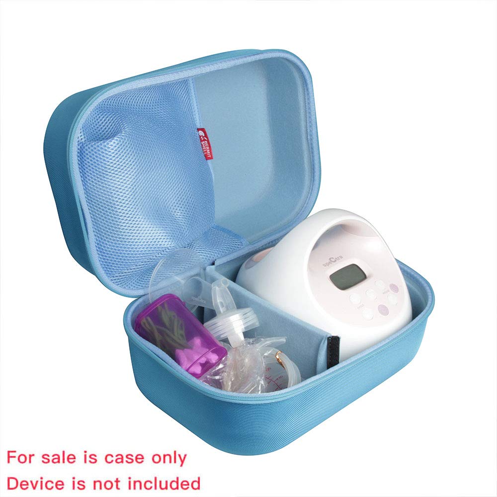 Hermitshell Travel Case for Spectra S2 Plus blue — protects pump on trips.