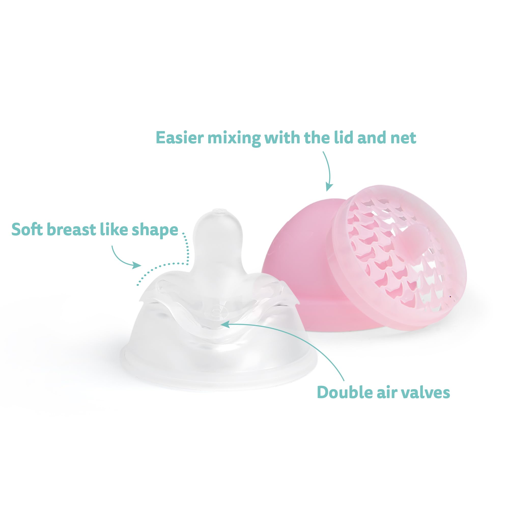 Herobility four-pack multicolor baby bottles designed for everyday use