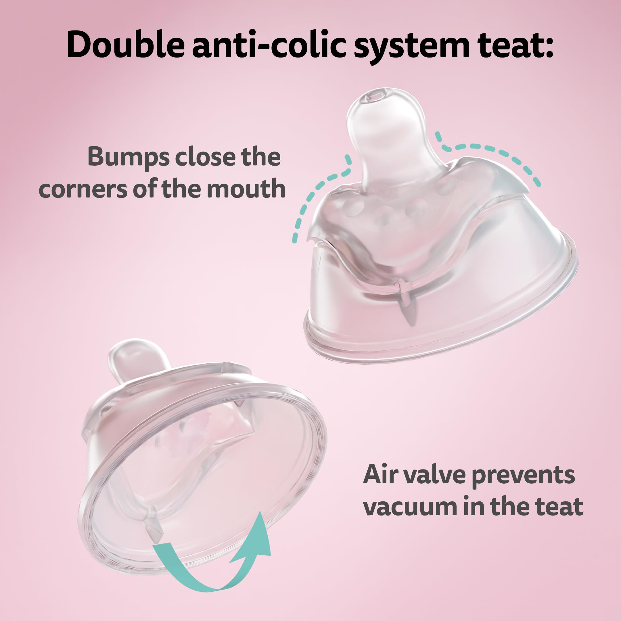 Herobility air-vent system inside bottle to minimize air during feeds
