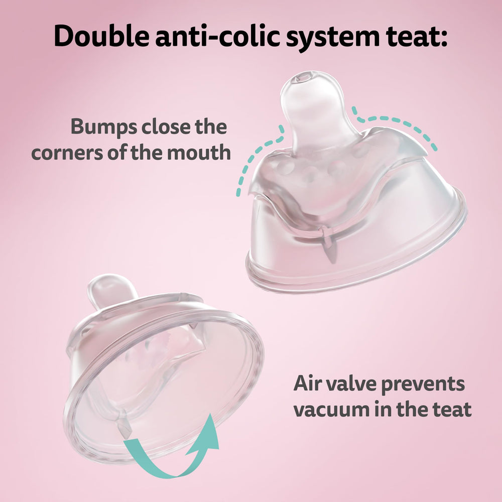 Herobility air-vent system inside bottle to minimize air during feeds