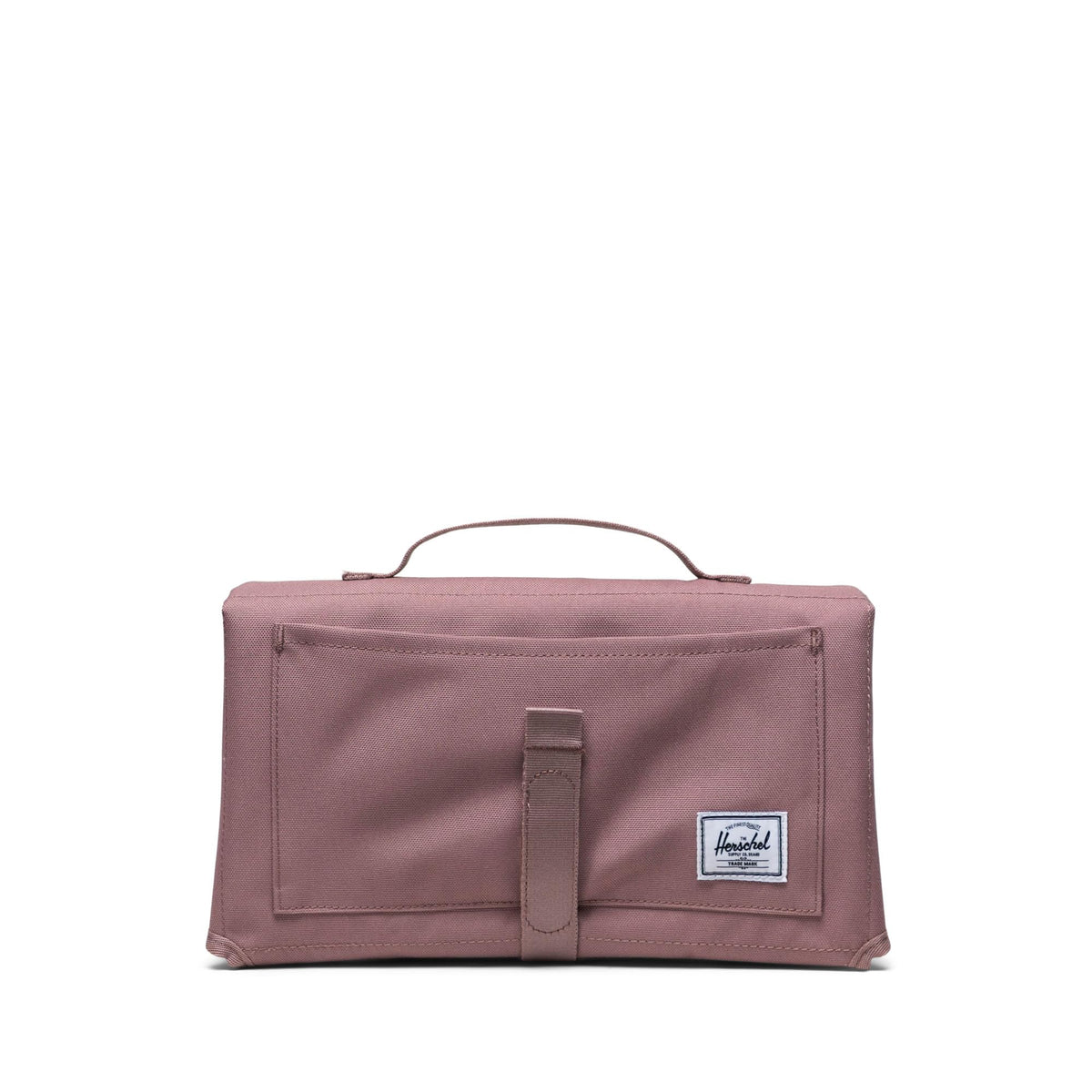 Herschel Sprout Change Mat in Ash Rose with carry handle for on-the-go diaper changes