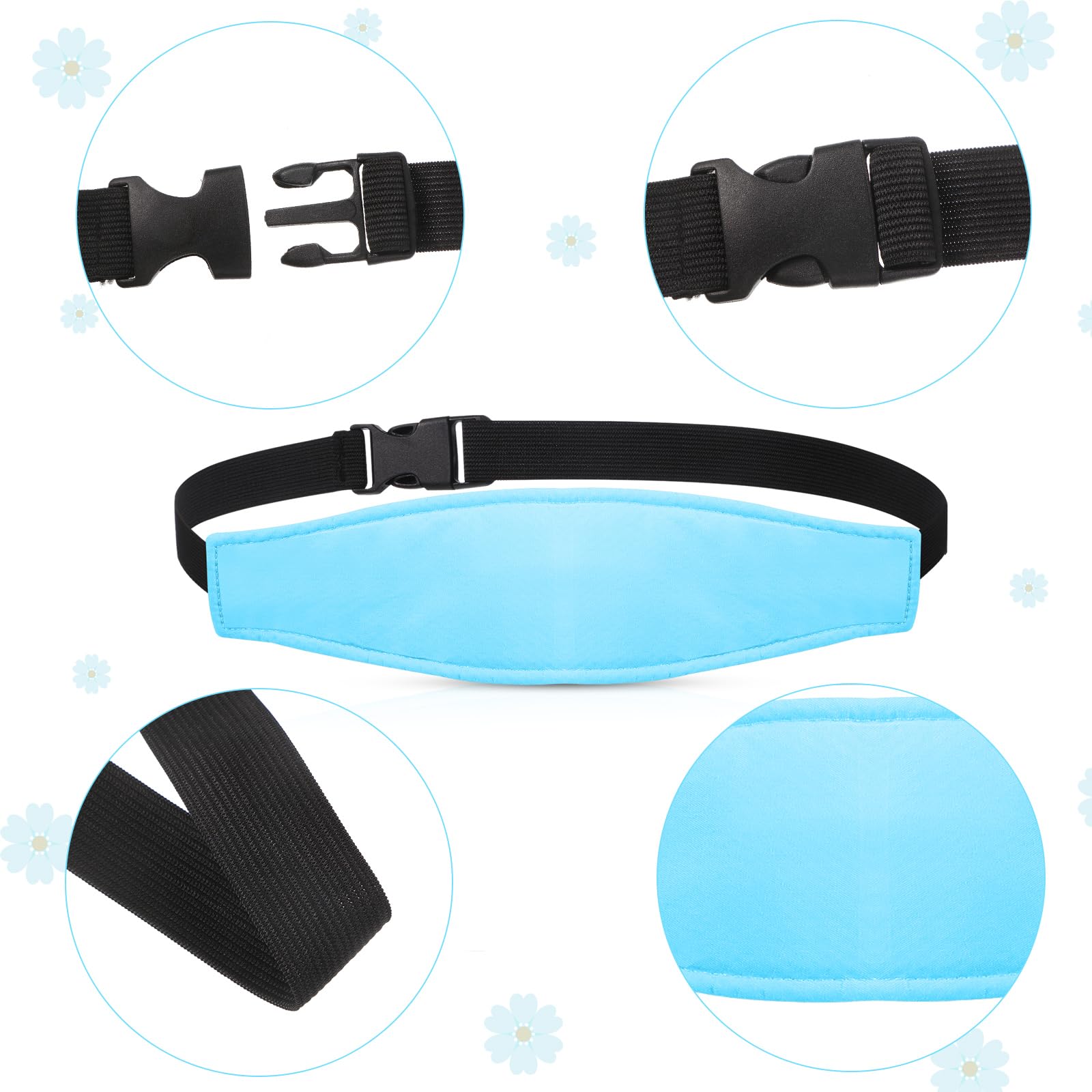 HESTYA headrest soft-material closeup shows skin-friendly breathable comfort.