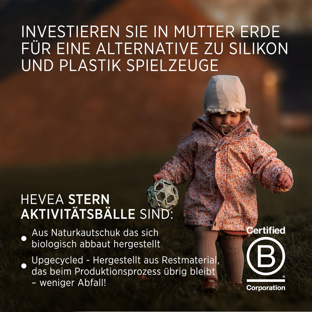 Hevea Star Activity Ball, eco-friendly packaging aligns with greener habits.