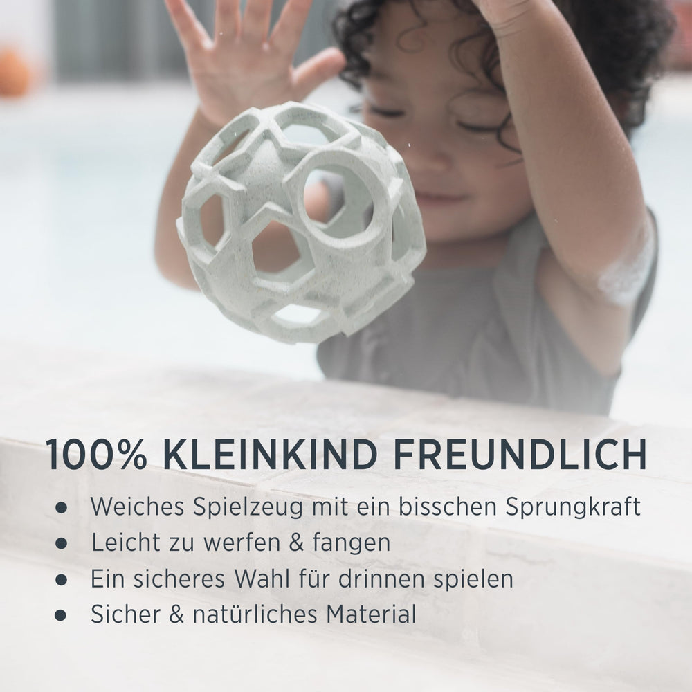 Hevea Star Activity Ball, teething-safe natural rubber calms curious mouths.