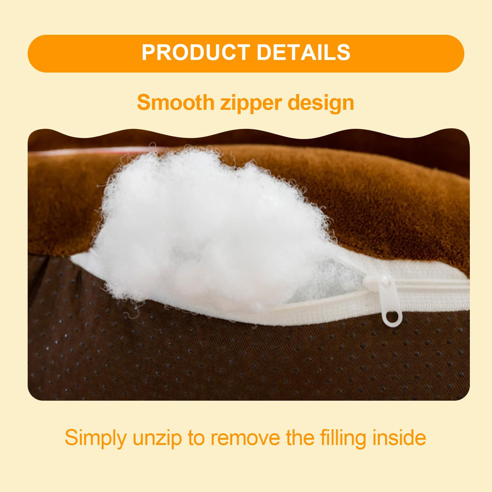 HEVOY zipper-removable cover image shows easy cleanup after meals and play.