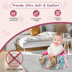 HEVOY baby seat protector in breathable fabric keeps the chair clean.