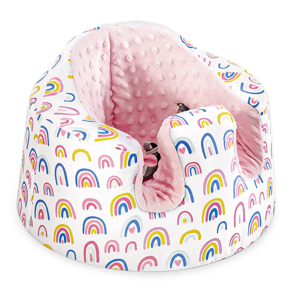 HEVOY seat cover for Bumbo in dinosaur pattern protects seats while adding playful style.