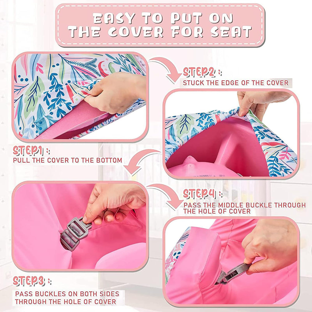 HEVOY seat cover easy to install and remove for quick cleanups.