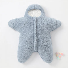 HEVOY Starfish Onesie shows invisible zipper for safe, easy access