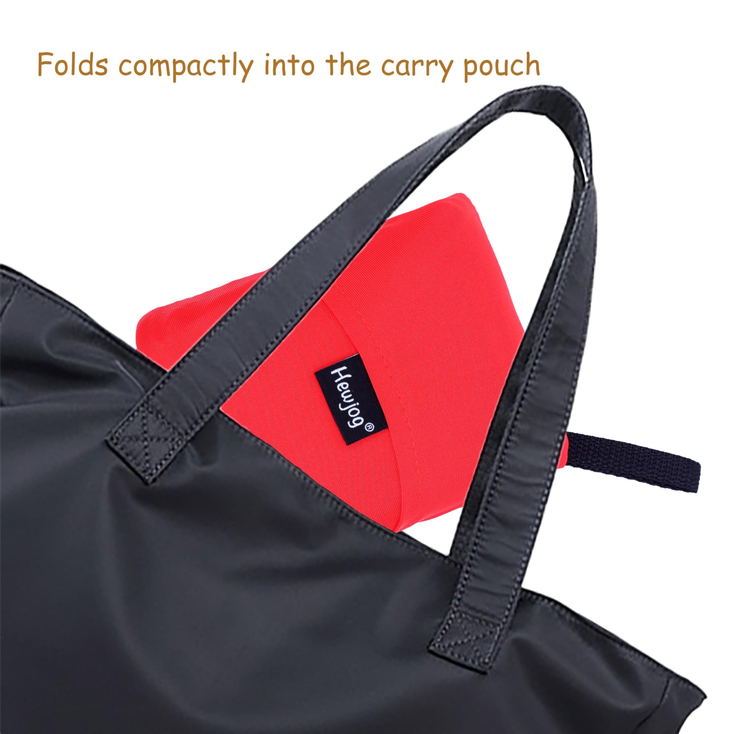 Hewjog car seat travel bag includes ID box for easy name labeling.
