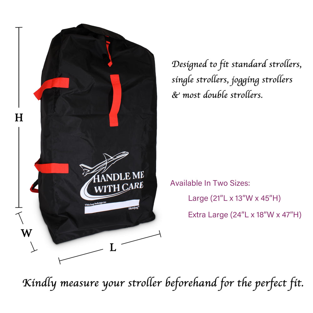 Hewjog stroller bag waterproof-protection shields gear from moisture on trips.