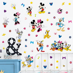 HeyAlpha Goofy wall sticker on surface, easy to reposition.