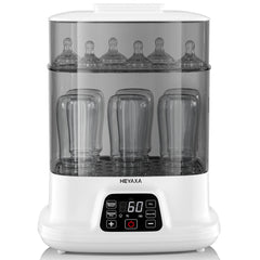 HEYAXA baby bottle steamer LED countdown display helps track timing precisely.