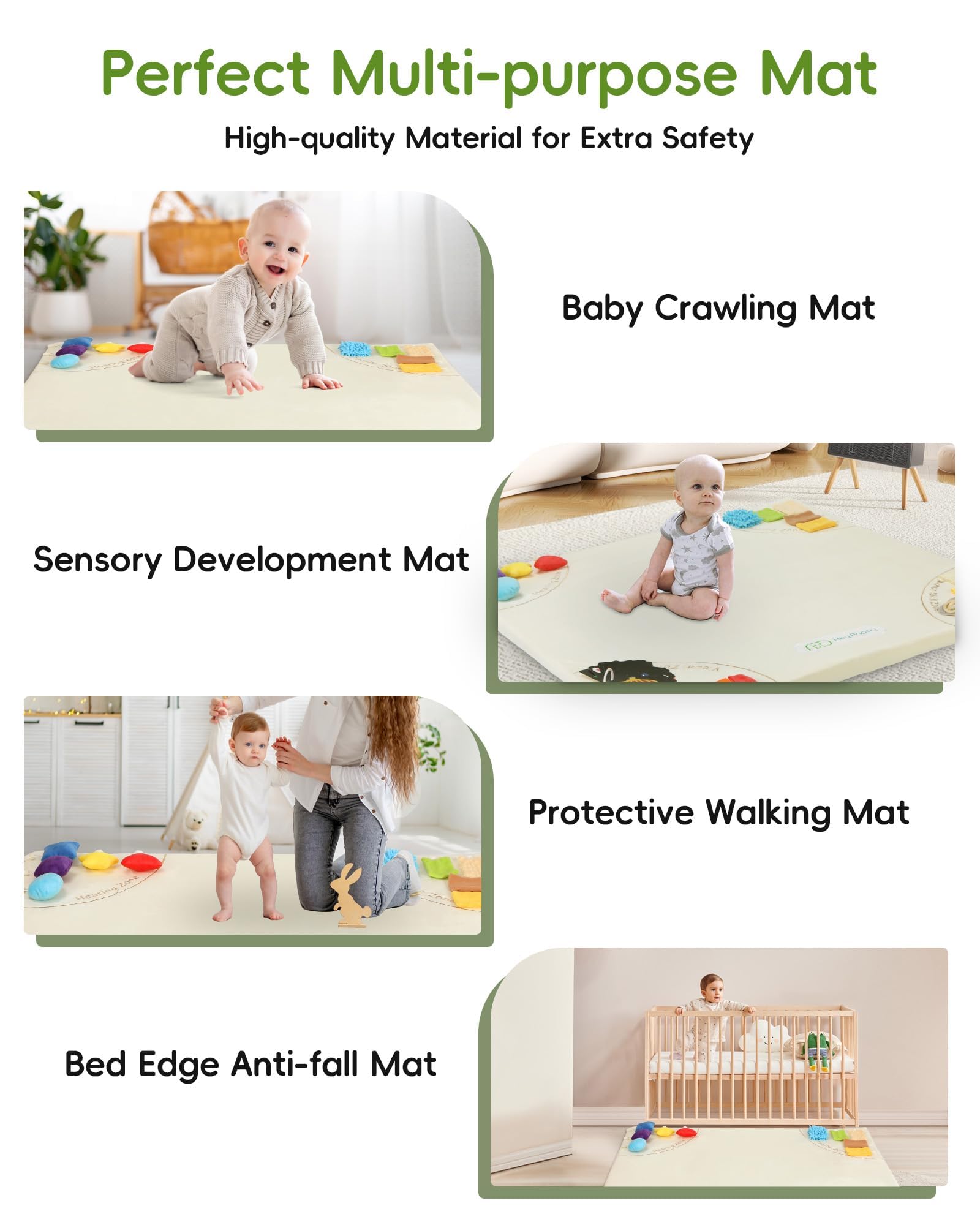 Heypappy Play Mat used in a baby tent setting for versatile use.