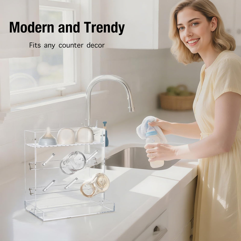 Heyrelda bottom tray catches excess water for quick cleanup