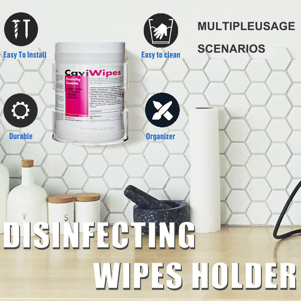 Heyrelda Wipes Holder close-up shows durable washable clear acrylic.